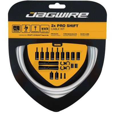 Kit de changement de vitesse Jagwire 2x pro - blanc