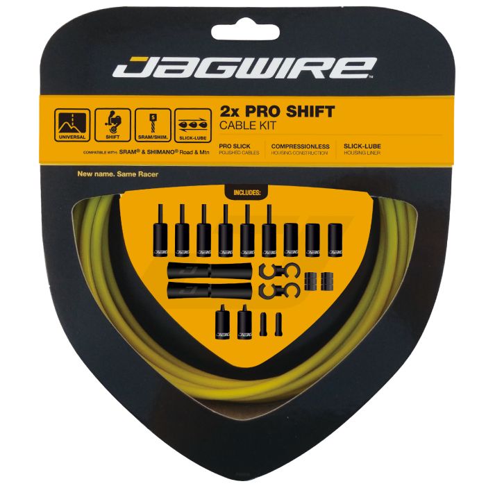 Kit de changement de vitesse Jagwire 2x pro - jaune