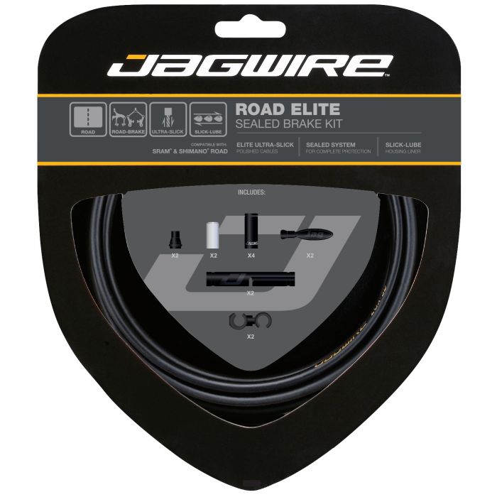 Kit de freins scellés Jagwire Road Elite - noir furtif