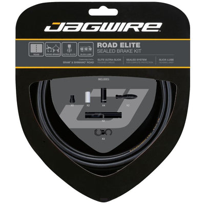 Kit de freins scellés Jagwire Road Elite - noir furtif