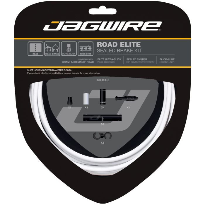 Kit de freins scellés Jagwire Road Elite - blanc