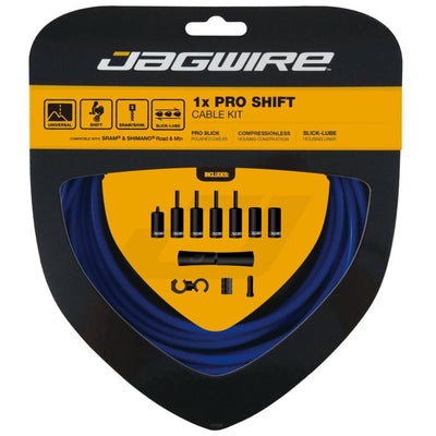 Jagwire 1x kit de changement de vitesse pro - bleu sid