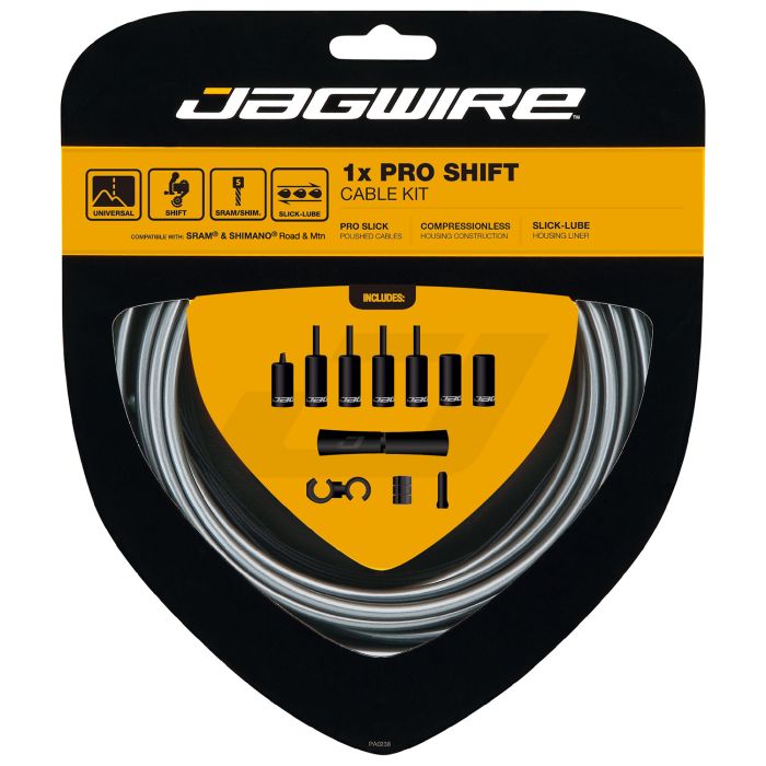 Jagwire 1x kit de changement de vitesse pro - gris glace