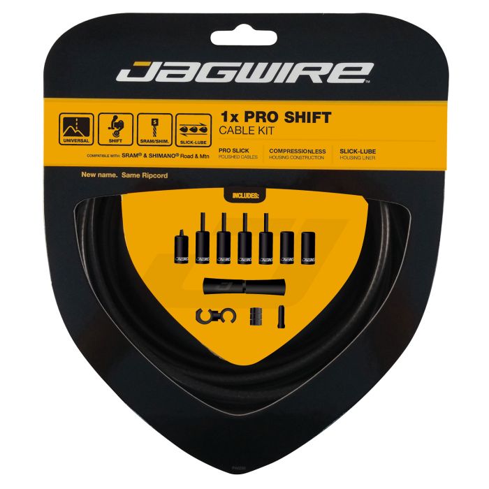 Jagwire 1x kit de changement de vitesse pro - noir furtif