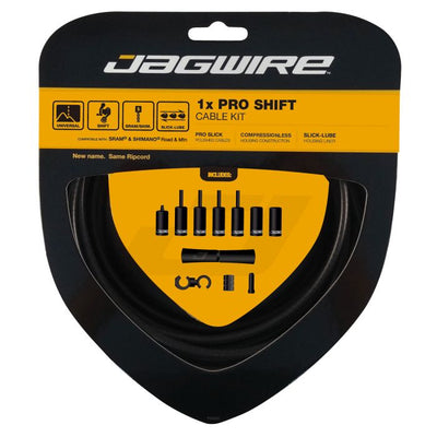 Jagwire 1x kit de changement de vitesse pro - noir furtif