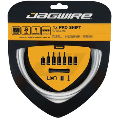 Jagwire 1x kit de changement de vitesse pro - blanc