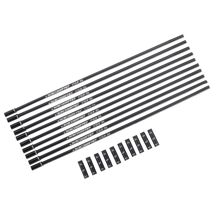 Jagwire boîtier de changement de vitesse flexible 4mm cgx-sl (240mm - 10pcs) - noir