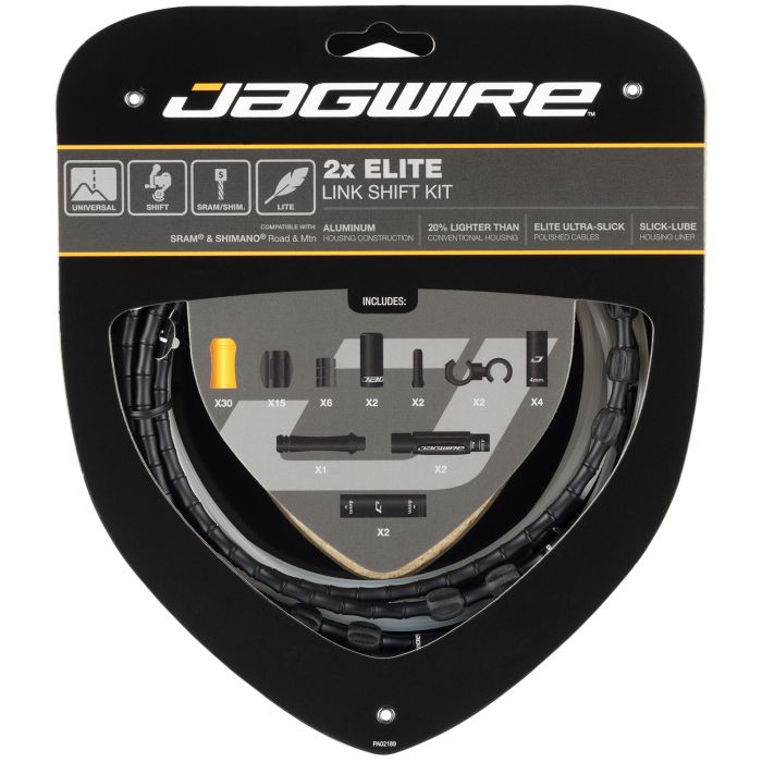 Kit de changement de vitesse Jagwire 2x Elite Link - noir