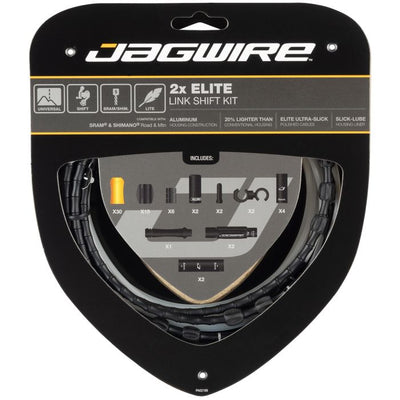 Kit de changement de vitesse Jagwire 2x Elite Link - noir