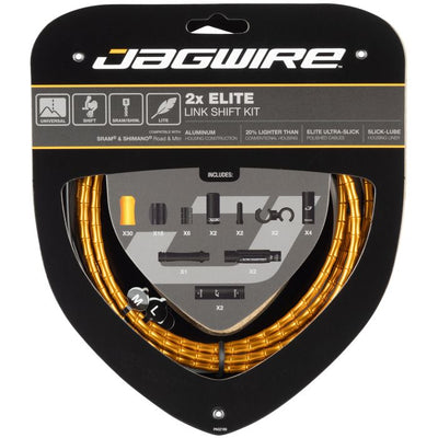 Kit de changement de vitesse Jagwire 2x Elite Link - or