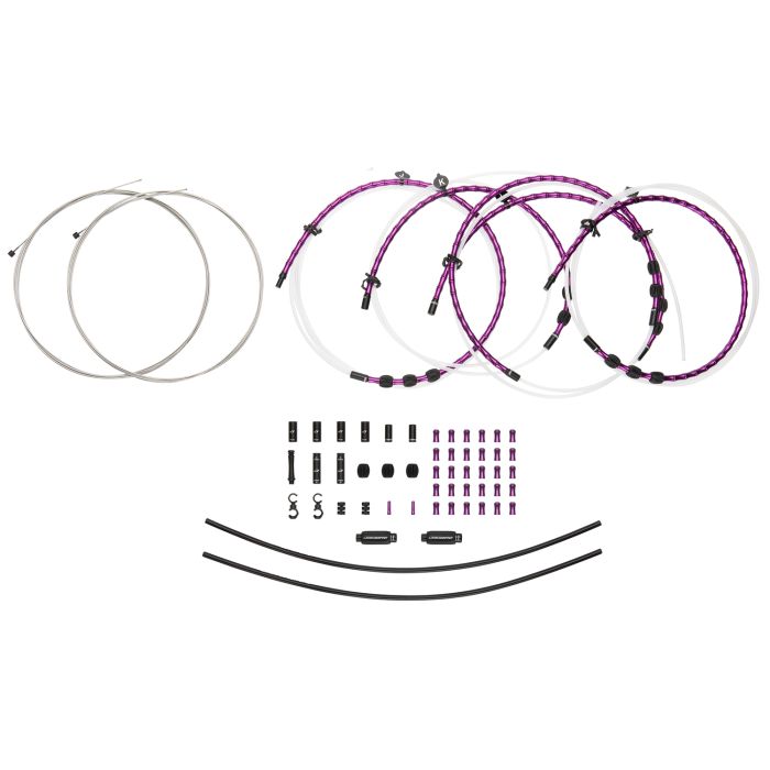 Kit de changement de vitesse Jagwire 2x Elite Link - violet limité