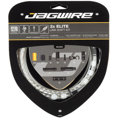 Kit de changement de vitesse Jagwire 2x Elite Link - argent