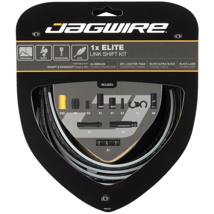 Jagwire 1x kit de changement de vitesse Elite Link - noir
