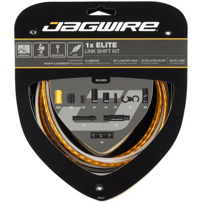 Jagwire 1x kit de changement de vitesse Elite Link - or