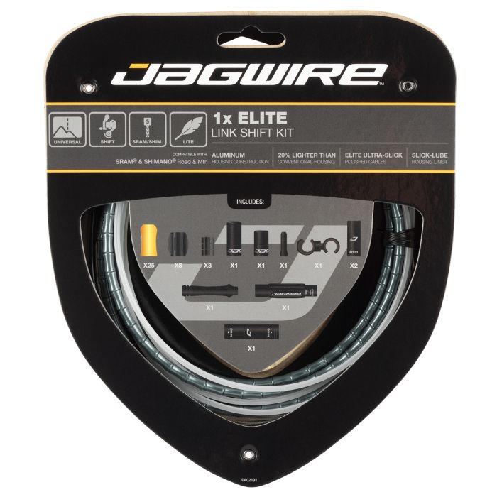 Jagwire 1x kit de changement de vitesse Elite Link - gris
