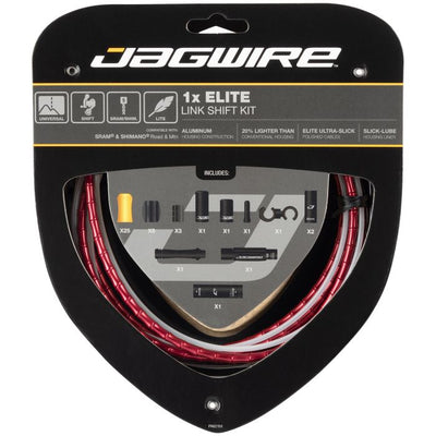 Jagwire 1x kit de changement de vitesse Elite Link - rouge
