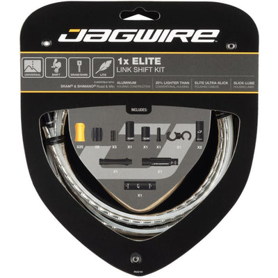 Jagwire 1x kit de changement de vitesse Elite Link - argent