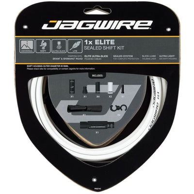 Jagwire 1x kit de changement de vitesse scellé Elite - blanc