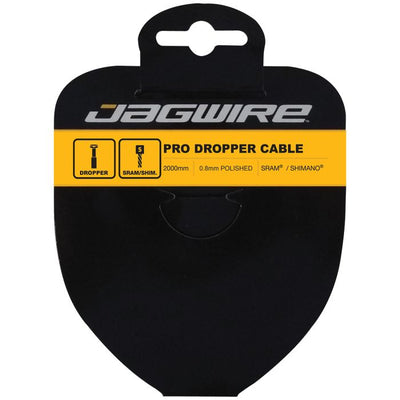 Câble intérieur compte-gouttes Jagwire - acier inoxydable poli professionnel - 0,8x2000mm
