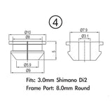 Pack de bouchons de cadre Jagwire - boîtier de dérailleur 4 mm (cadre 2 mm) (10 pièces) - afbeelding 2