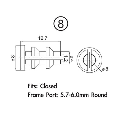 Pack de fiches de cadre Jagwire - shimano di2 (10pcs)