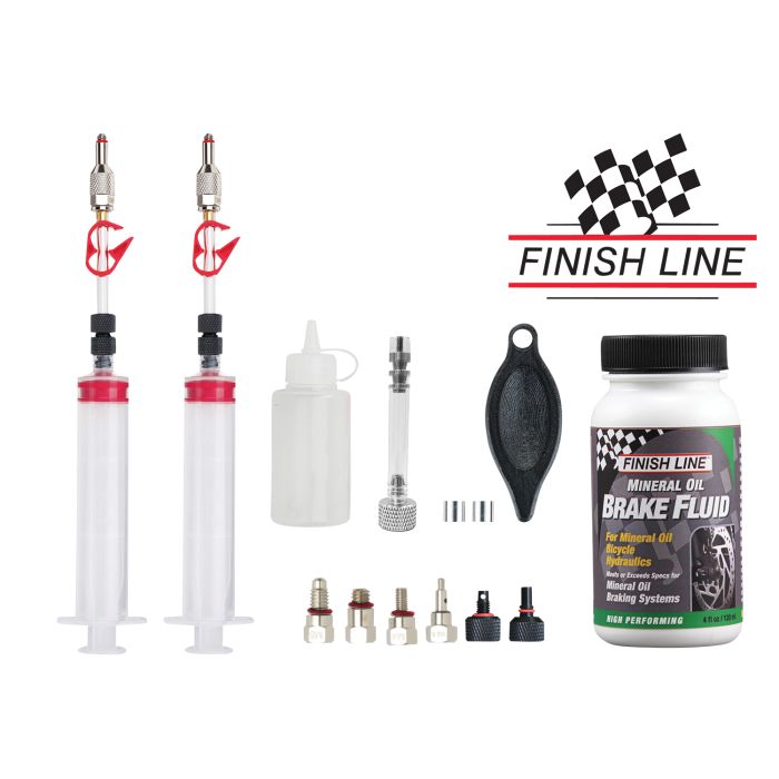 Kit de purge minérale Jagwire pro - avec huile minérale de ligne d'arrivée (120 ml)