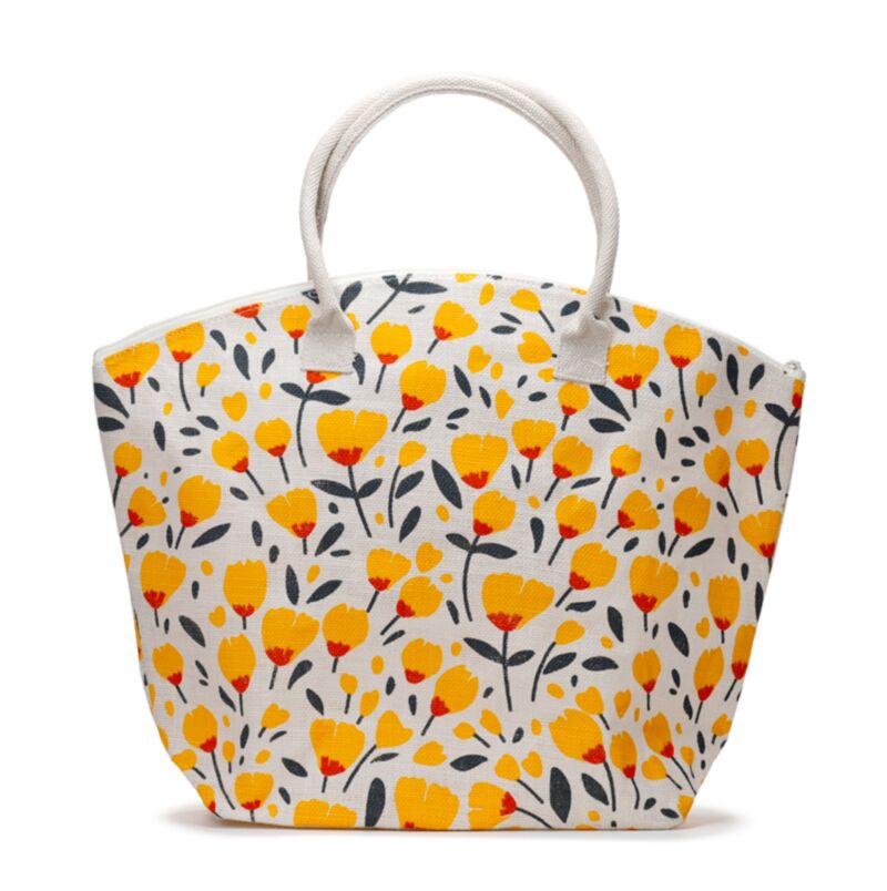 Boterbloem Pick of the Bunch Jute Beach Bag