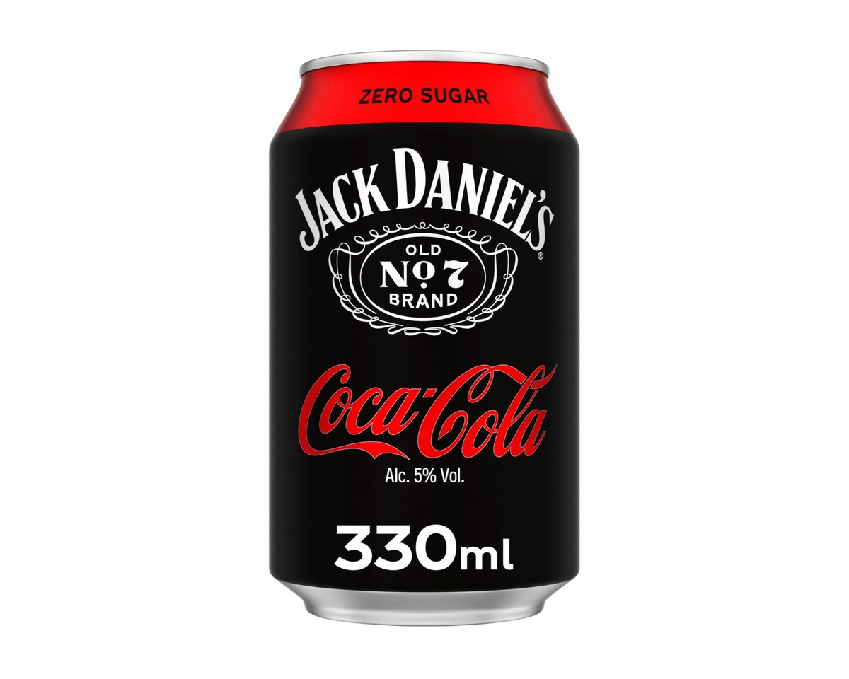 Canette Coca Cola Zero de Jack Daniel's (12x 33cl)