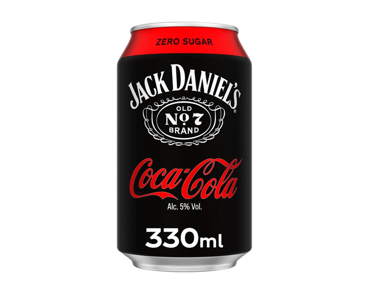Canette Coca Cola Zero de Jack Daniel's (12x 33cl)
