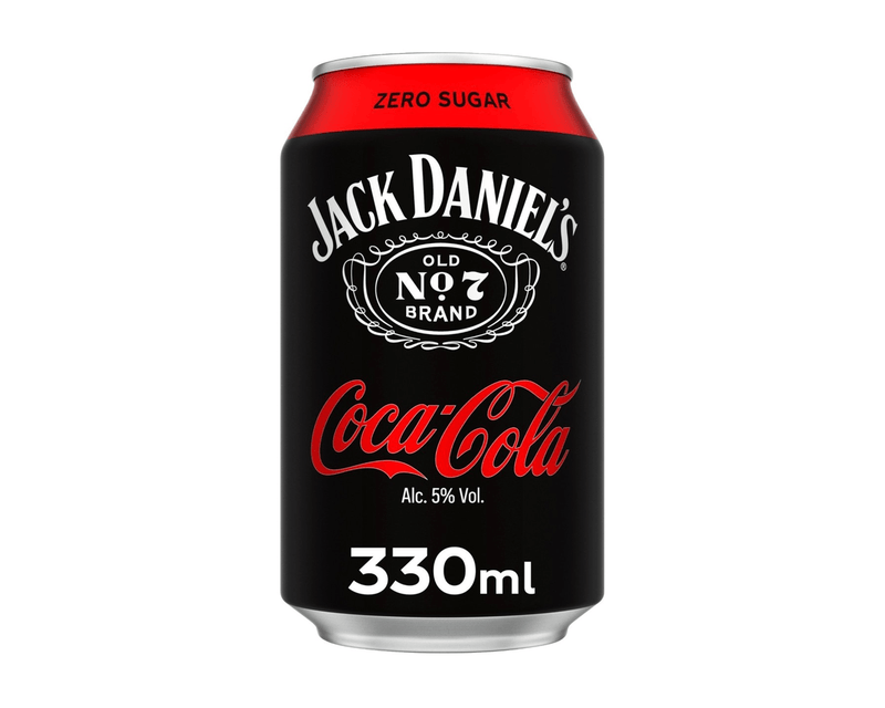 Canette Coca Cola Zero de Jack Daniel's (12x 33cl)