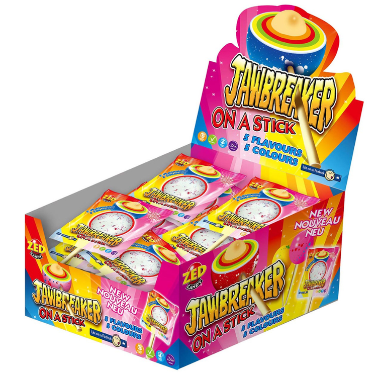 Zed candy jawbreaker sur bâton (15 pièces)