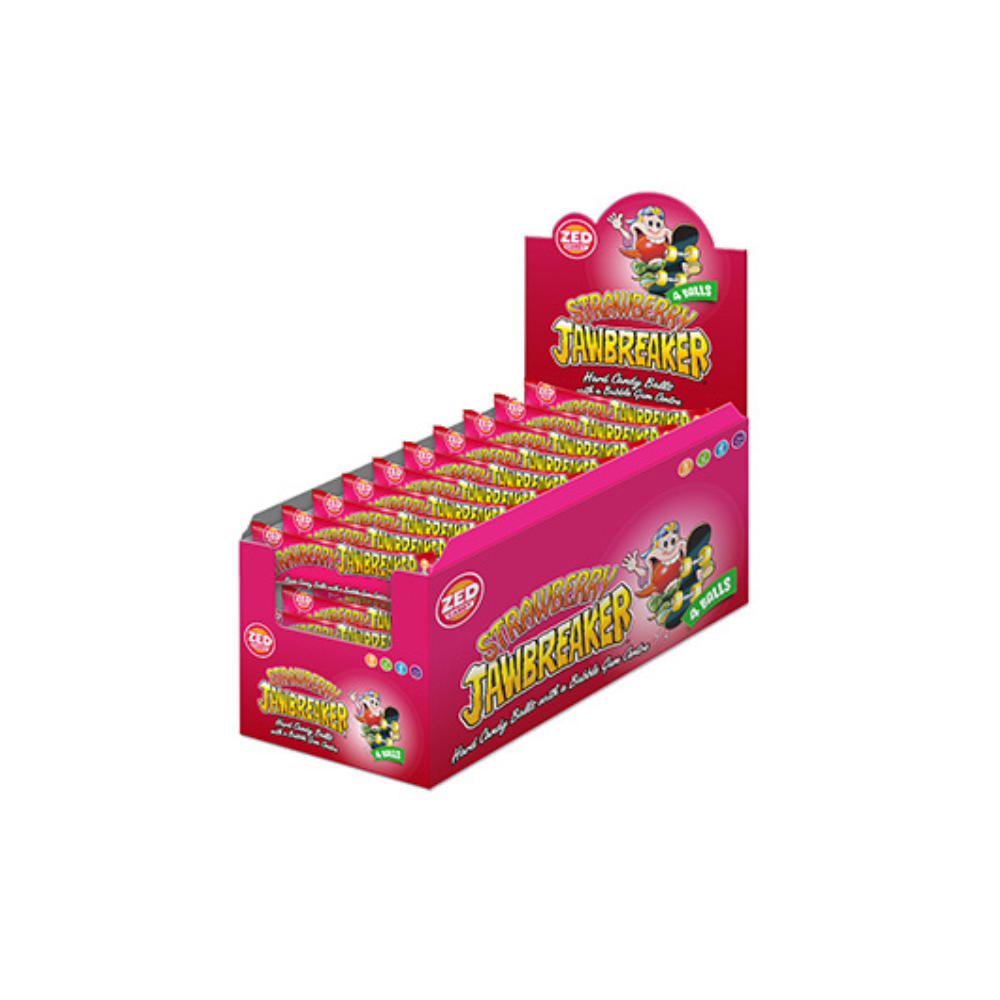 Zed Candy Jawbreaker Fraise (40x 4-Pack)
