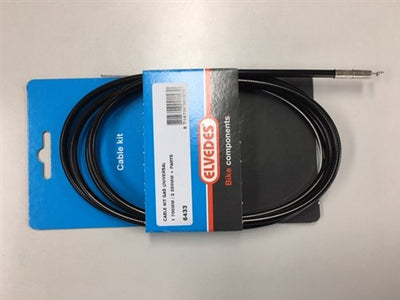 Elvedes Câble d'accélérateur universel 1700mm 2250mm galvanisé noir (sur carte)