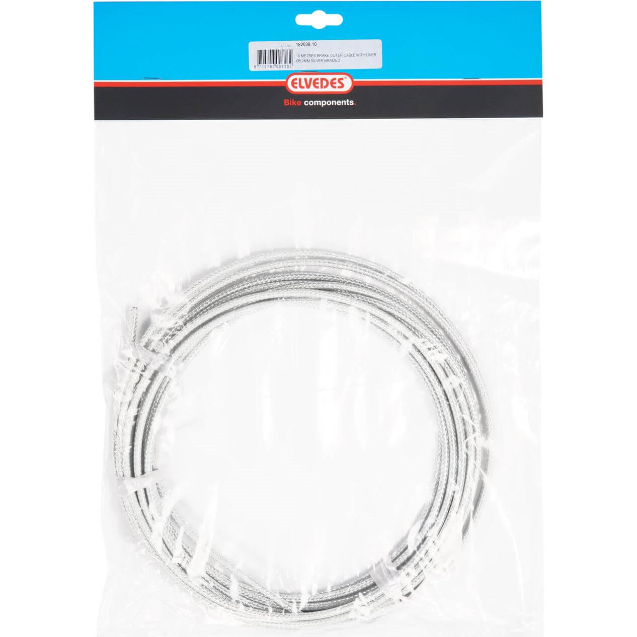 Elvedes Rem Buitk 5 mm Silver (10m) tressé 182038-10