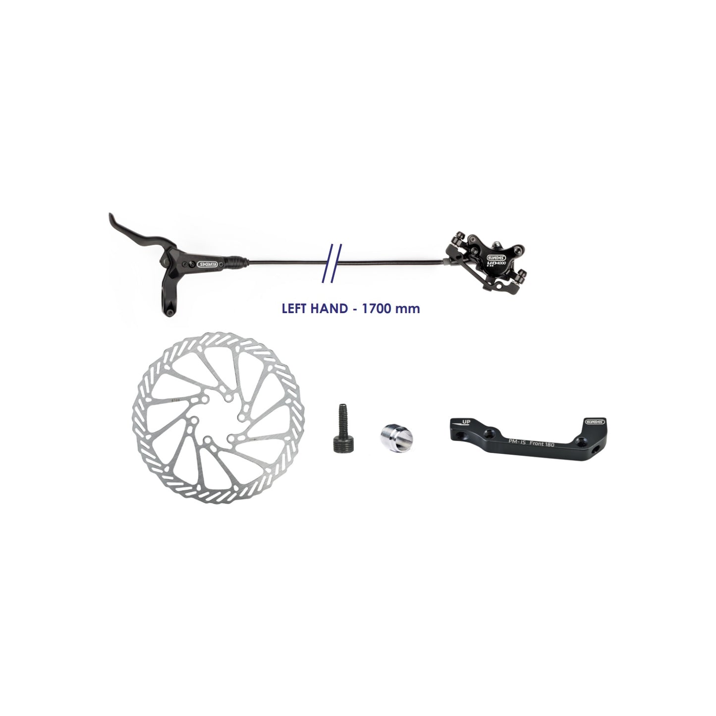 Elvedes système de frein à disque hydr. 160mm HP4000 gauche 2018108