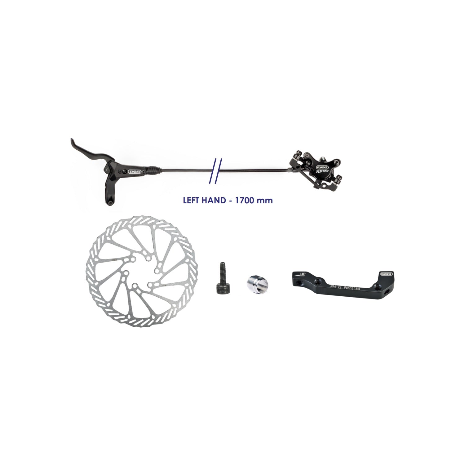 Elvedes système de frein à disque hydr. 160mm HP4000 gauche 2018108