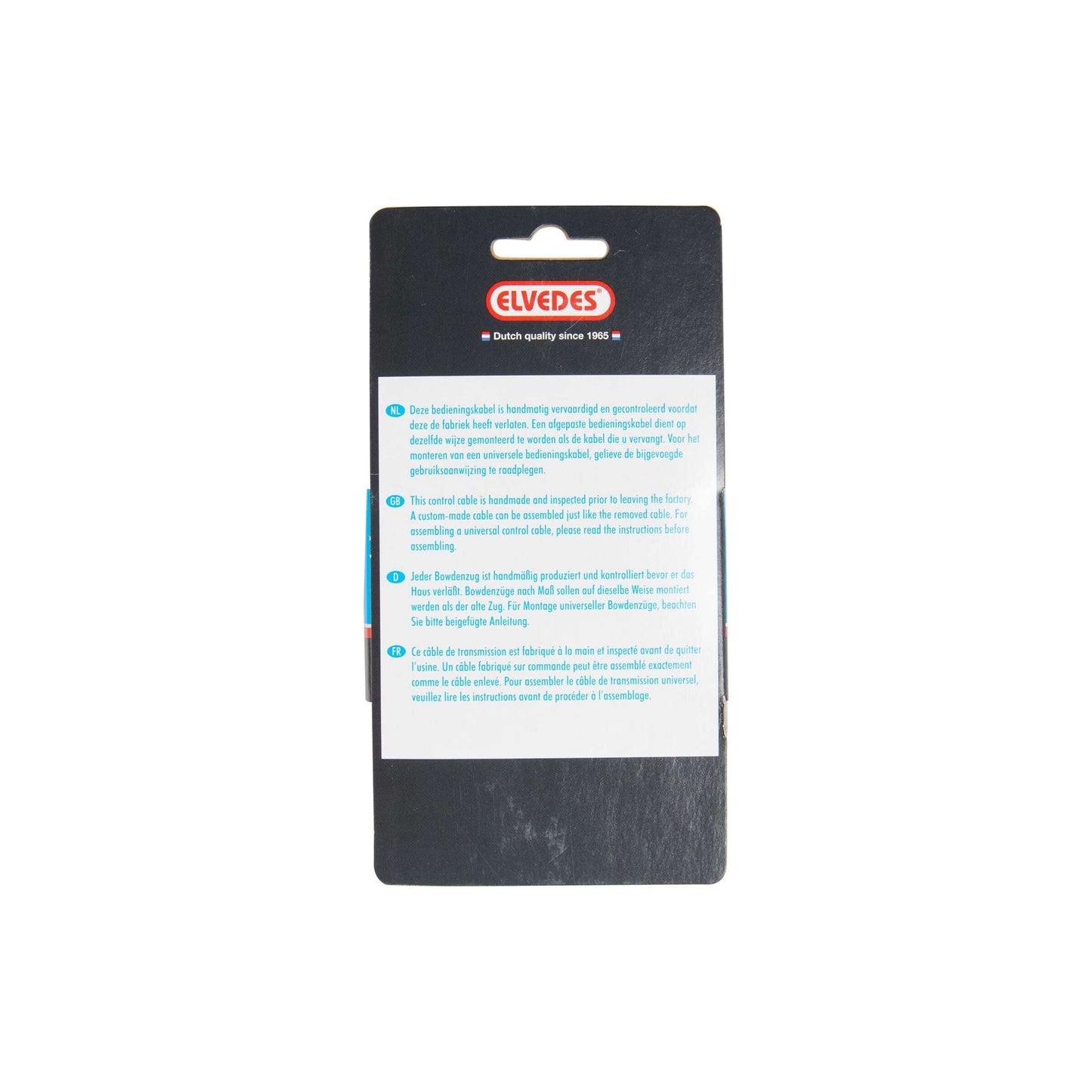 Elvedes Schakel Buitenk 5 mm 2m noir +2 Ferrules 2021072