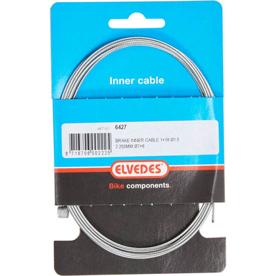Elvedes Câble intérieur de frein 2250mm galvanisé ø1.5mm T-nipple (sur carte)