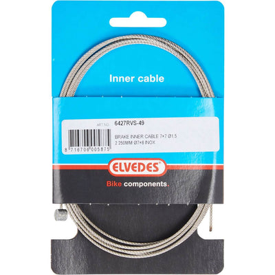 Elvedes Rem Binnenkabel 2250 mm T-nippel 6427RVS-49