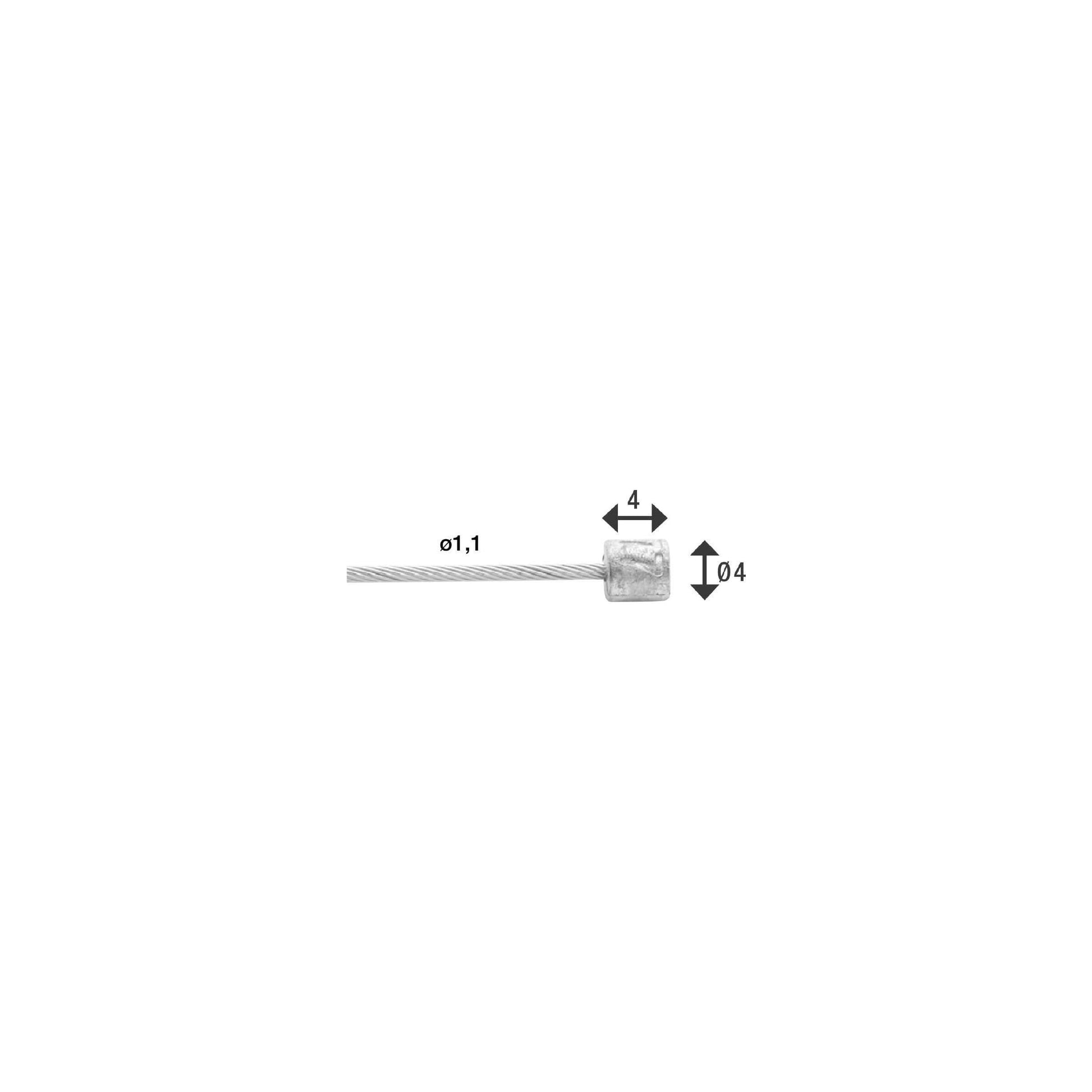Elvedes lien câble intérieur inox 3m mamelon 4x4 boite (50)