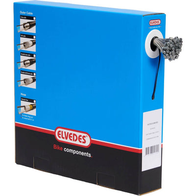 Câbles de changement de vitesse Elvedes 2250mm acier inoxydable ø1.1mm Shimano N-nipple ø4.5 × 4.5 (100 pcs)
