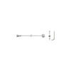 Elvedes 6473 acier inoxydable câble intérieur tambour frein poire avec boulon de réglage sur carte
