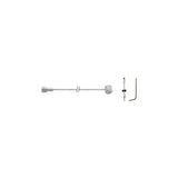 Elvedes 6473 acier inoxydable câble intérieur tambour frein poire avec boulon de réglage sur carte - afbeelding 2