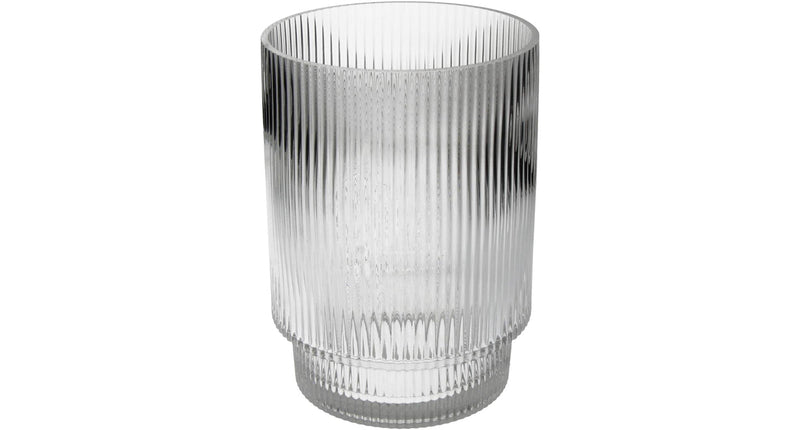 Vase collection Hd verre rayé 16x16x22cm