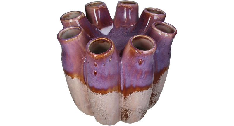 Vase collection Hd grès violet 29x29x28cm