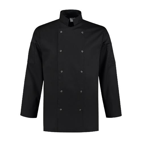 Bestex veste de chef polyester coton noir s