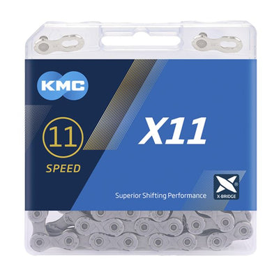 KMC X11R Gray 118 Schakels (verrouillage du vélo)