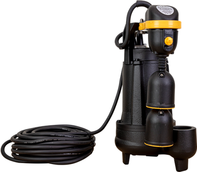Pompe submersible pour eaux usées, flotteur vertical