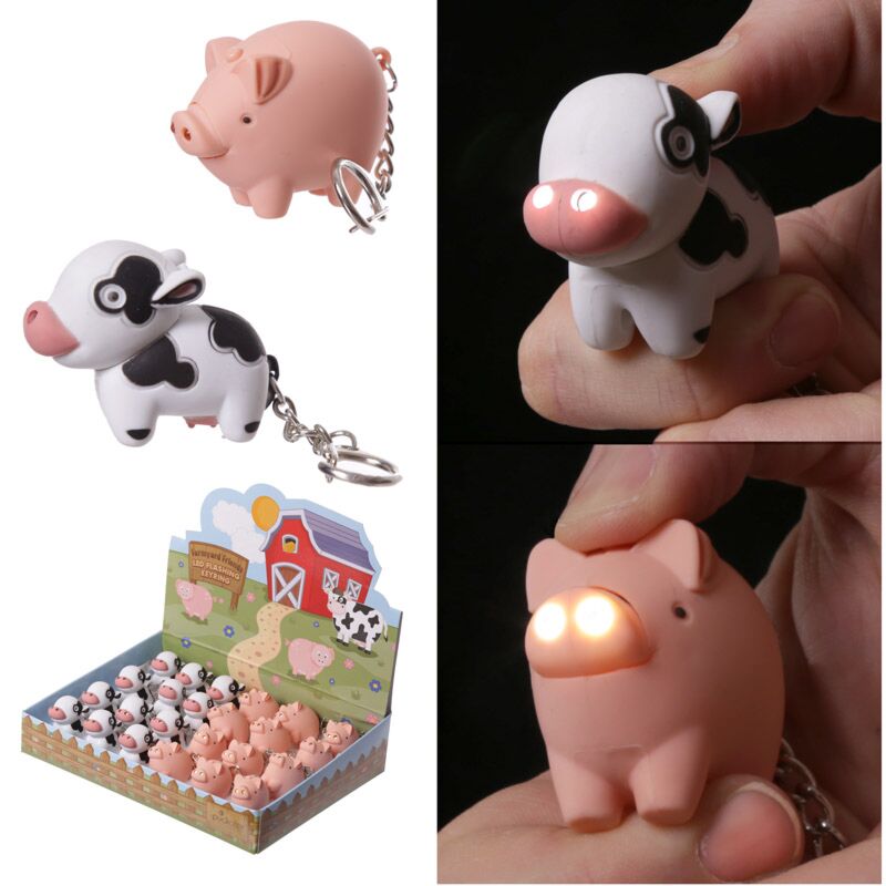 Tenue de clé LED de Cow Pig LED