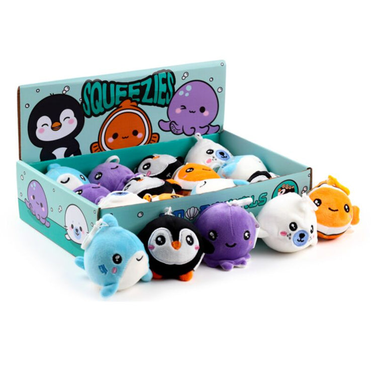 Adoramals Squeezies serrer les animaux marins de jouet anneau clé